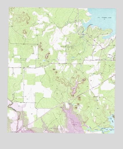 Twin Buttes, TX USGS Topographic Map
