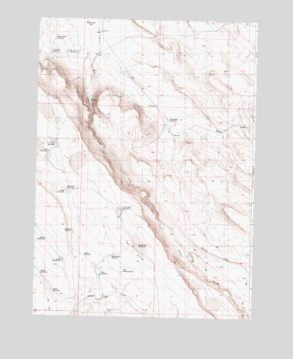 Twin Buttes, OR USGS Topographic Map