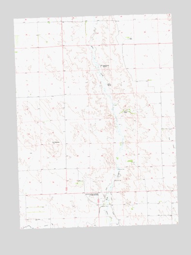 Twin Buttes, NE USGS Topographic Map