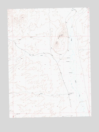 Twin Buttes, NV USGS Topographic Map