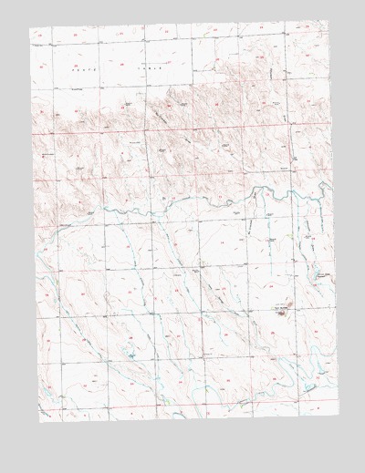 Twin Buttes, CO USGS Topographic Map
