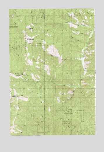 Twin Crags, ID USGS Topographic Map