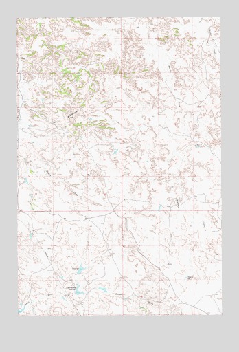 Twin Forks Reservoir, MT USGS Topographic Map