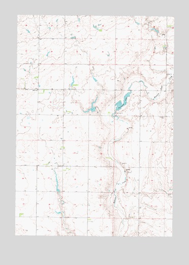 Blunt NE, SD USGS Topographic Map
