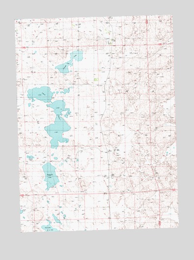 Twin Lakes, NE USGS Topographic Map