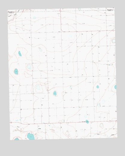 Twin Lakes, TX USGS Topographic Map