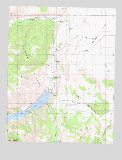 Twin Lakes, CA USGS Topographic Map