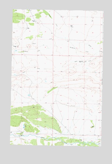 Twin Lakes, MT USGS Topographic Map
