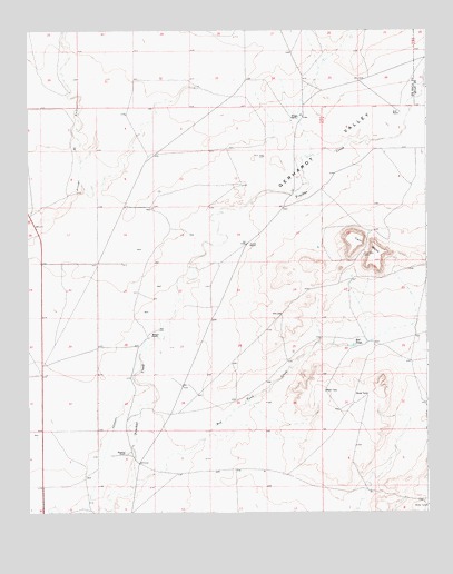 Twin Mesa, NM USGS Topographic Map