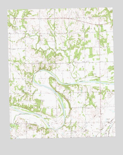 Twin Mounds, OK USGS Topographic Map