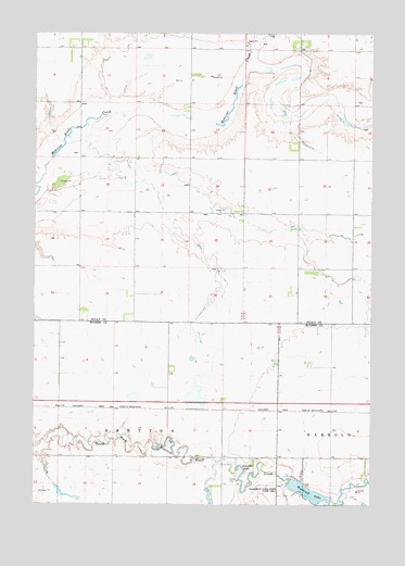 Blunt SE, SD USGS Topographic Map