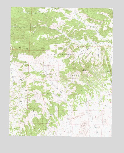 Twin Mountains, CO USGS Topographic Map