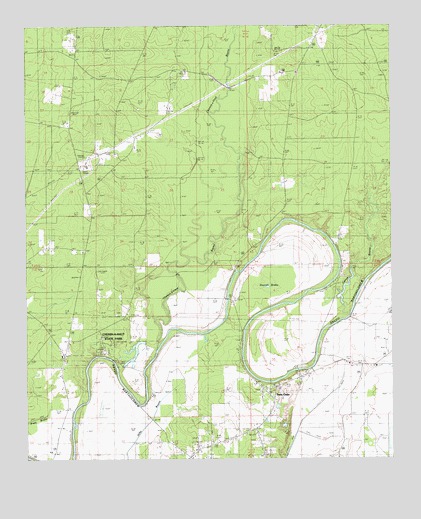 Twin Oaks, LA USGS Topographic Map