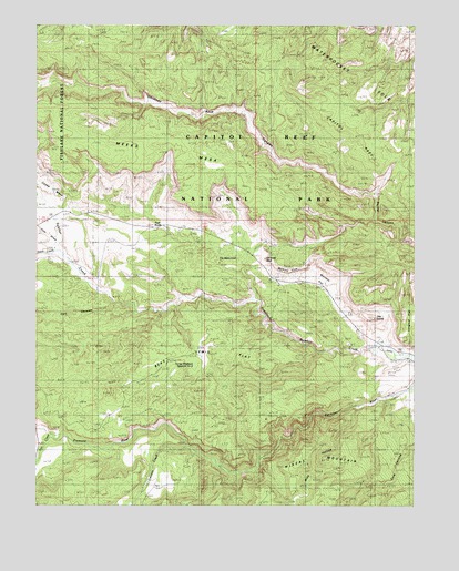 Twin Rocks, UT USGS Topographic Map