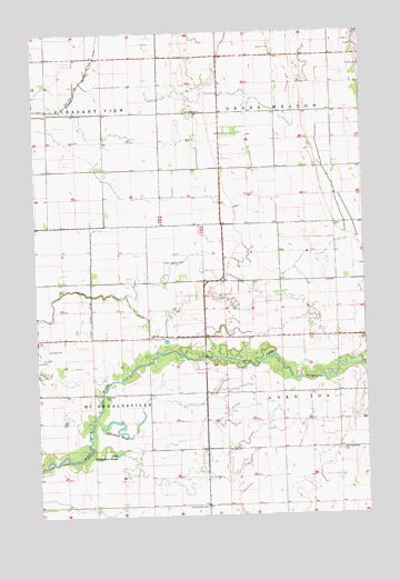 Twin Valley SW, MN USGS Topographic Map