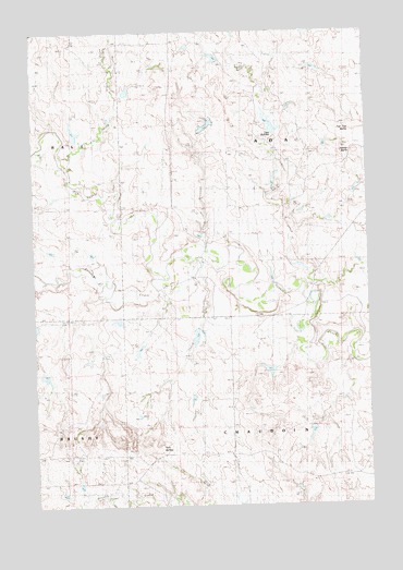 Two Buttes, SD USGS Topographic Map