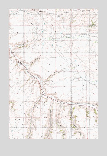 Blythe, MT USGS Topographic Map