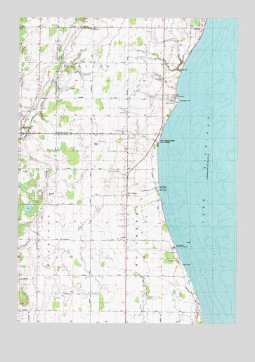 Two Creeks, WI USGS Topographic Map