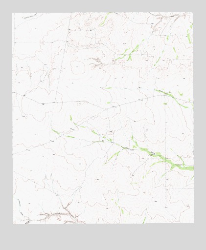 Two Mill Draw West, TX USGS Topographic Map