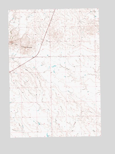Two Top Butte East, SD USGS Topographic Map