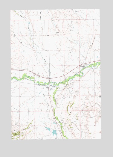 Twodot, MT USGS Topographic Map