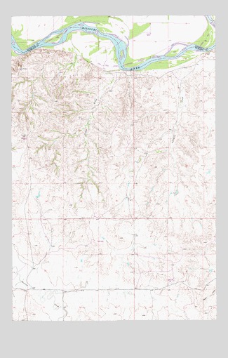 Twomile Creek, MT USGS Topographic Map