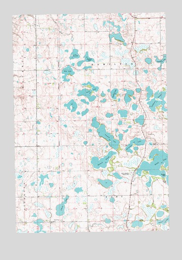 Twomile Lake, SD USGS Topographic Map