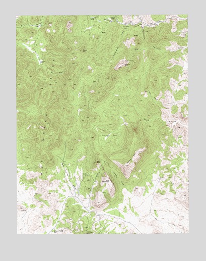 Tybo, NV USGS Topographic Map