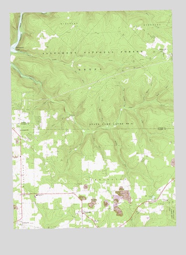 Tylersburg, PA USGS Topographic Map