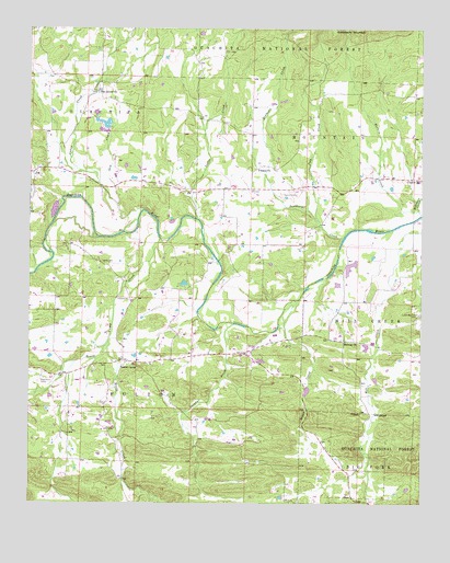 Board Camp, AR USGS Topographic Map