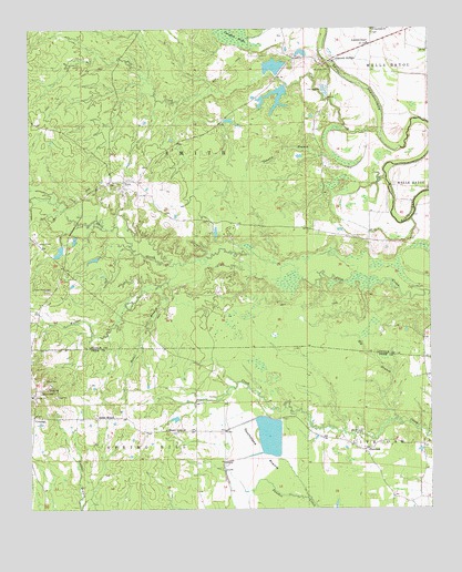 Tyro, AR USGS Topographic Map