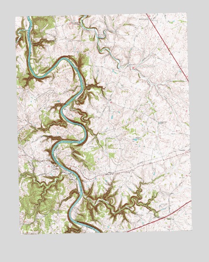 Tyrone, KY USGS Topographic Map
