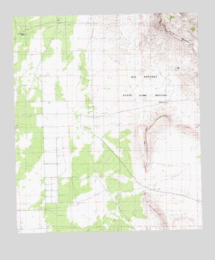 U Bar Ridge, NM USGS Topographic Map