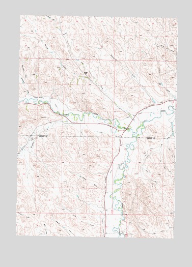 Ucross, WY USGS Topographic Map