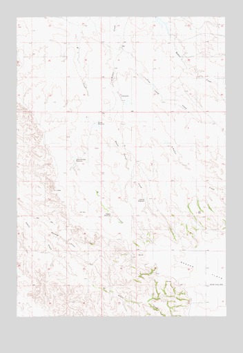 Board Corral Creek, MT USGS Topographic Map