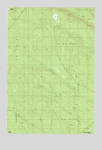 Ugh Lake, ME USGS Topographic Map