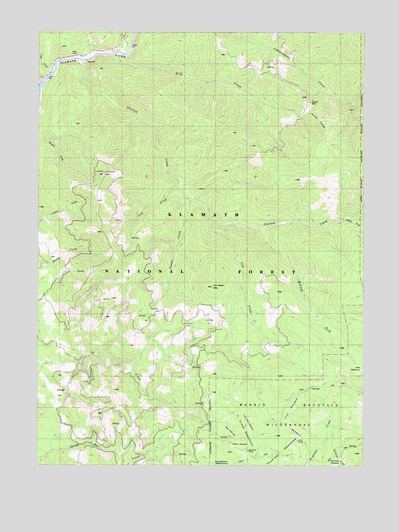Ukonom Mountain, CA USGS Topographic Map