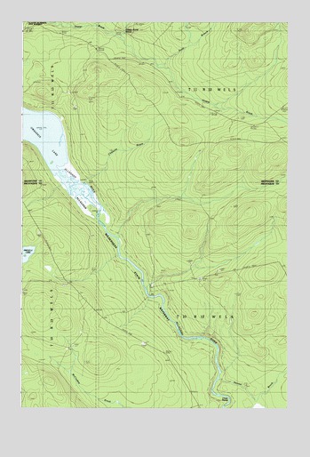 Umsaskis Lake East, ME USGS Topographic Map