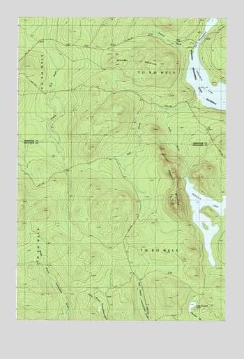 Umsaskis Lake West, ME USGS Topographic Map