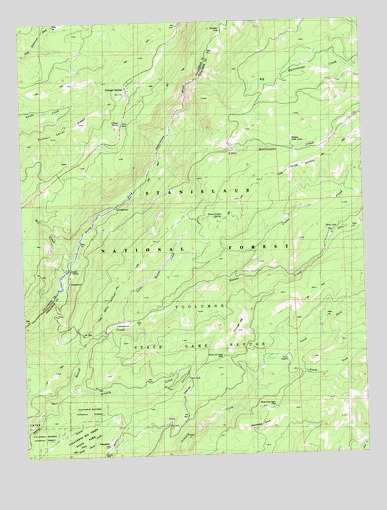 Boards Crossing, CA USGS Topographic Map