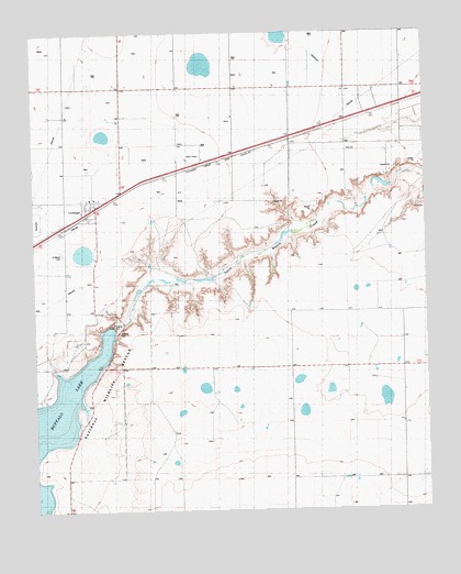 Umbarger, TX USGS Topographic Map