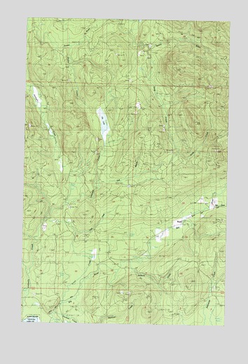 Umbrella Creek, WA USGS Topographic Map