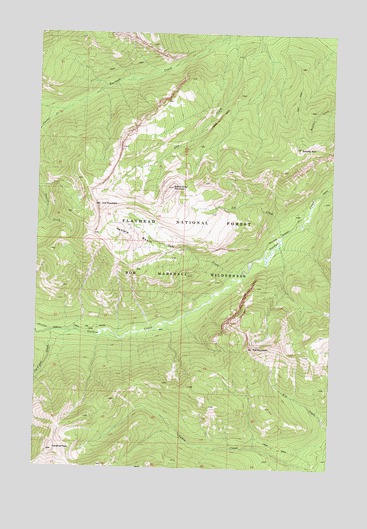 Una Mountain, MT USGS Topographic Map