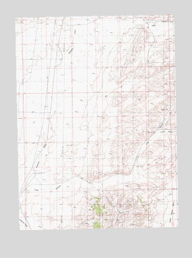 Boars Tusk SW, WY USGS Topographic Map