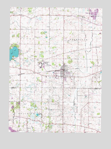 Union Grove, WI USGS Topographic Map