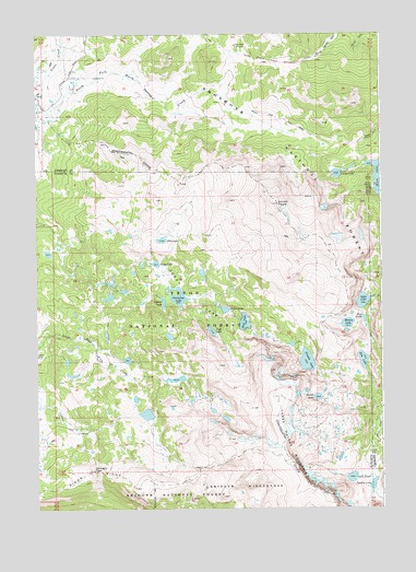 Union Peak, WY USGS Topographic Map