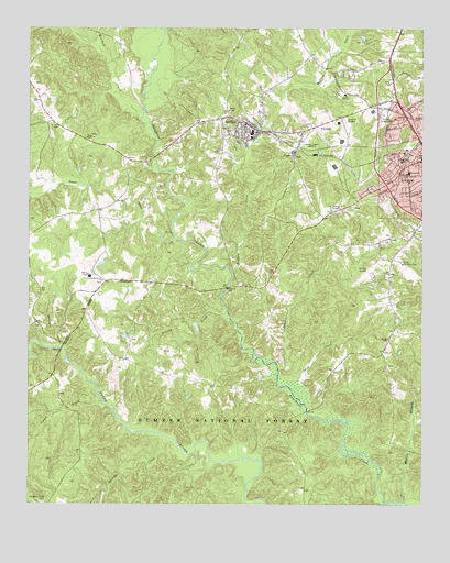 Union West, SC USGS Topographic Map
