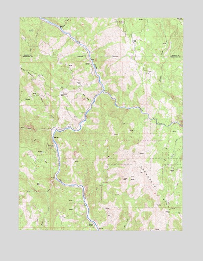 Updegraff Ridge, CA USGS Topographic Map