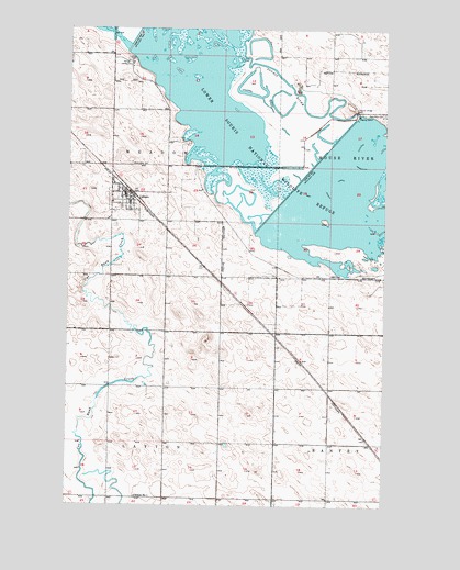 Upham, ND USGS Topographic Map