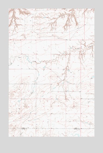 Uphill Creek, MT USGS Topographic Map